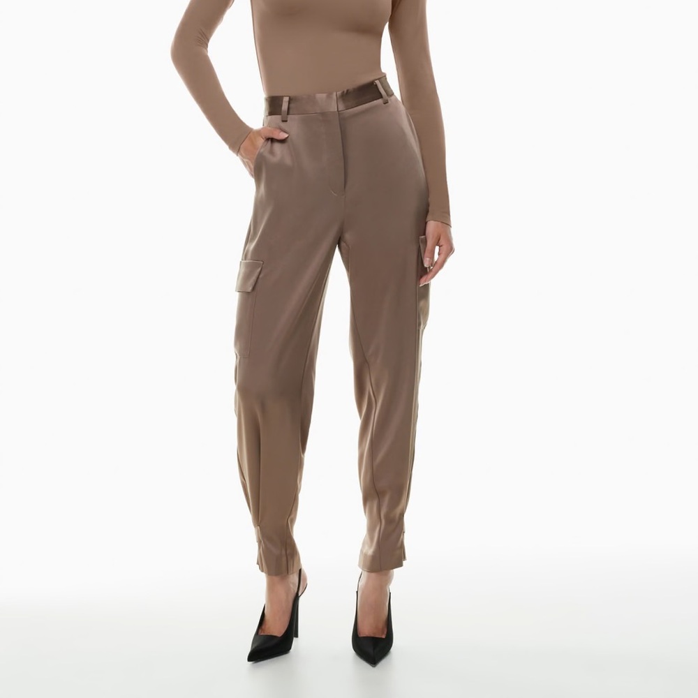 Aritzia Refined Satin Cargo Pant